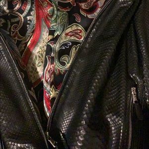 Brand new snakeskin jacket 24 1/2 inch long